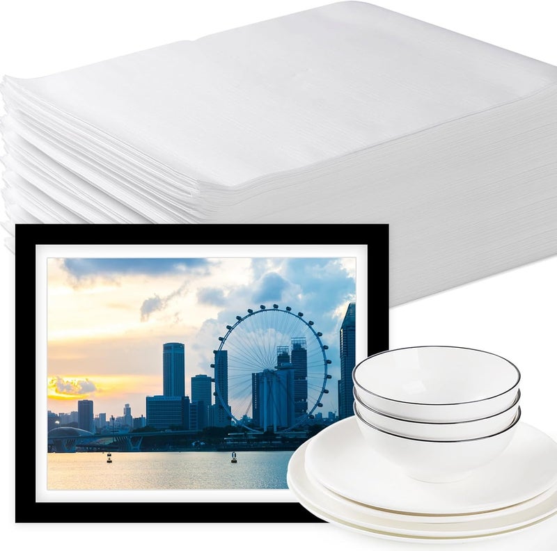 EPHECH 50PCS Foam Pouches 16x24Inch, Cushion Foam Wrap Pouches for Moving and Packing, Double PO Films Foam Wrap Pouches for Protect Large Dish, Book, Photo Frame, Canvas Artwork and Fragile Items - Image 1
